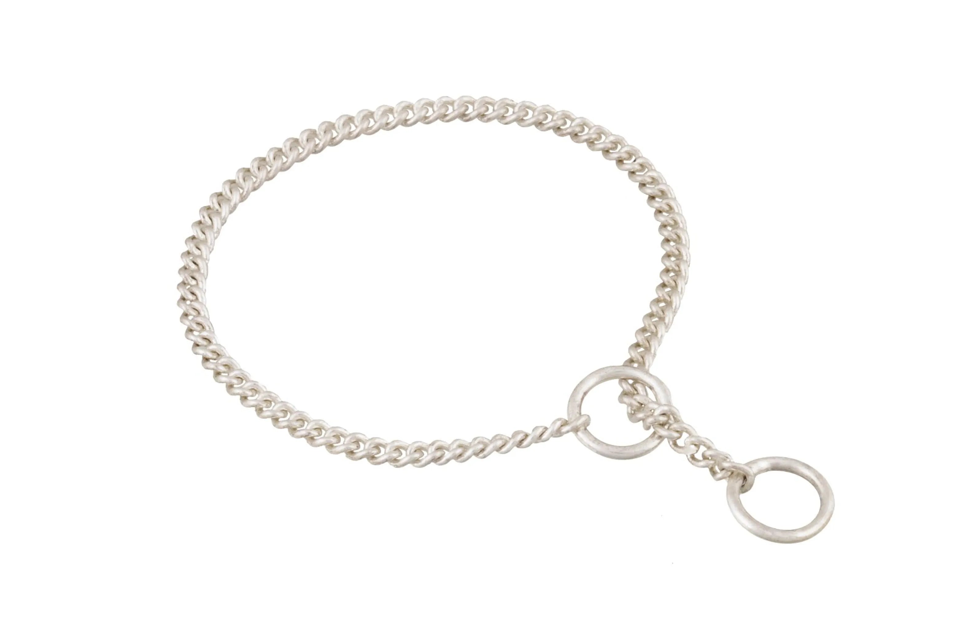 Slip Curve Show Chain Collar (8 in x 1.2 mm)