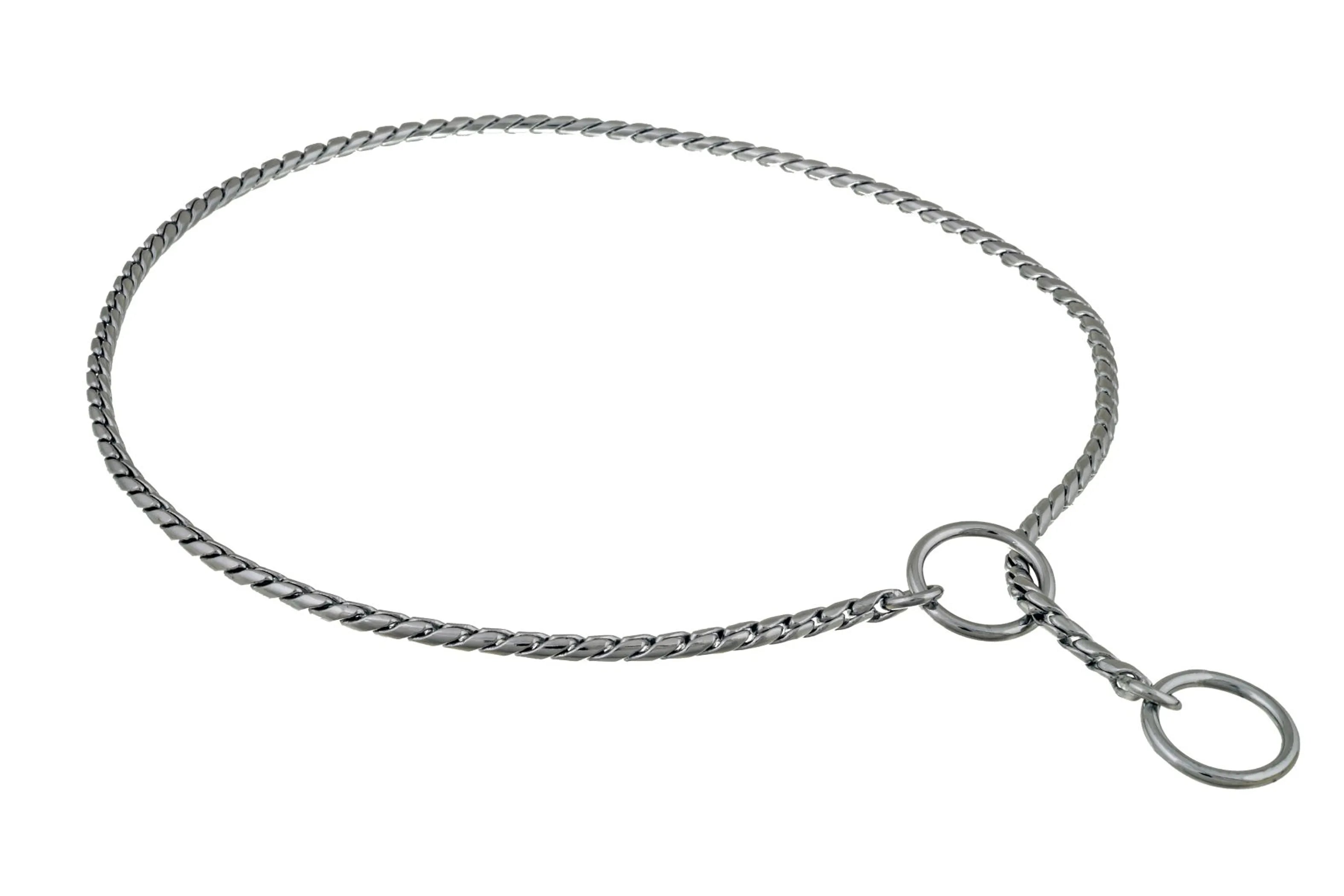Slip Snake Show Chain Collar (28 in x 3.8mm)