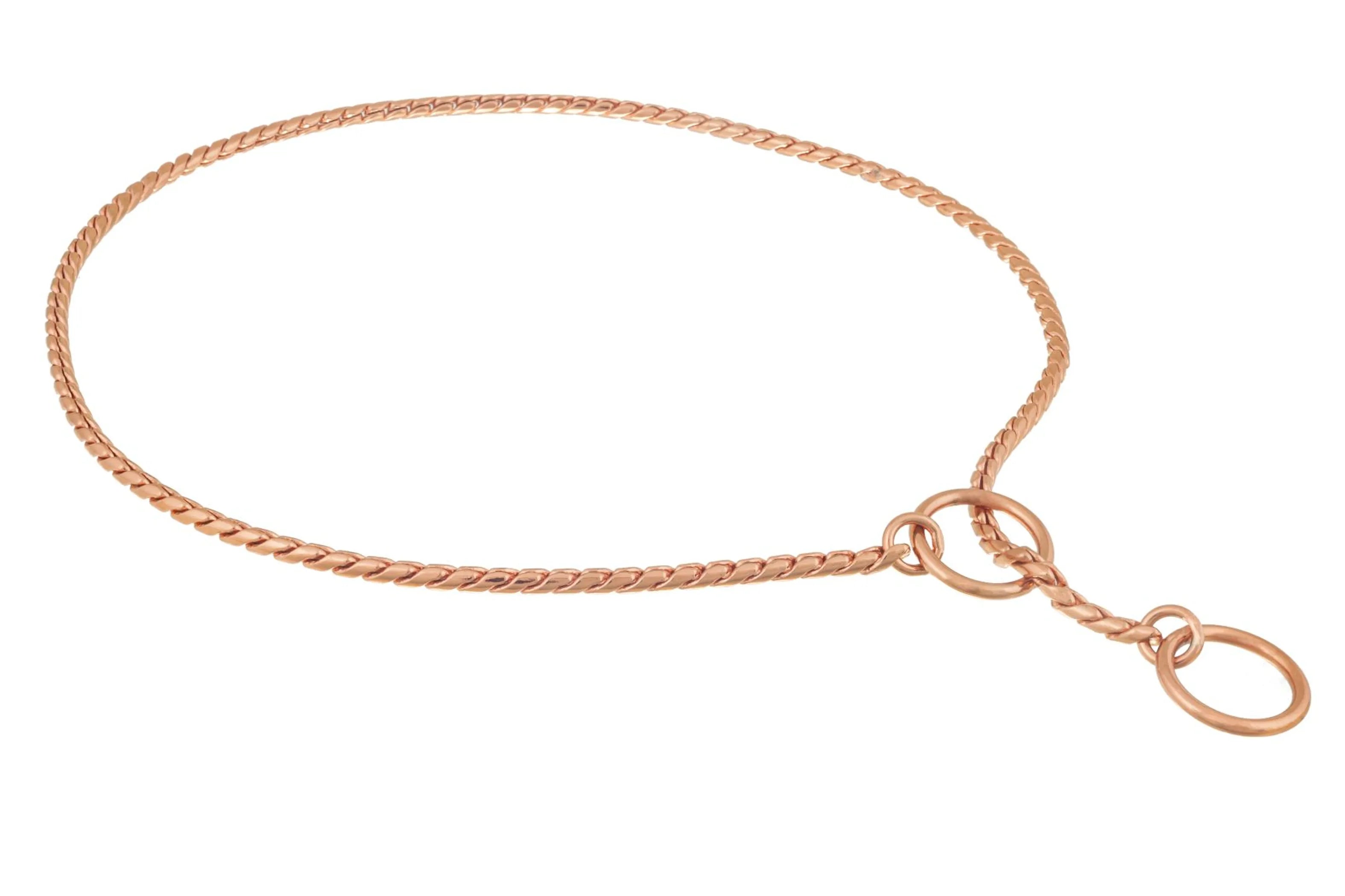 Slip Snake Show Chain Collar (22 in x 3.8mm)