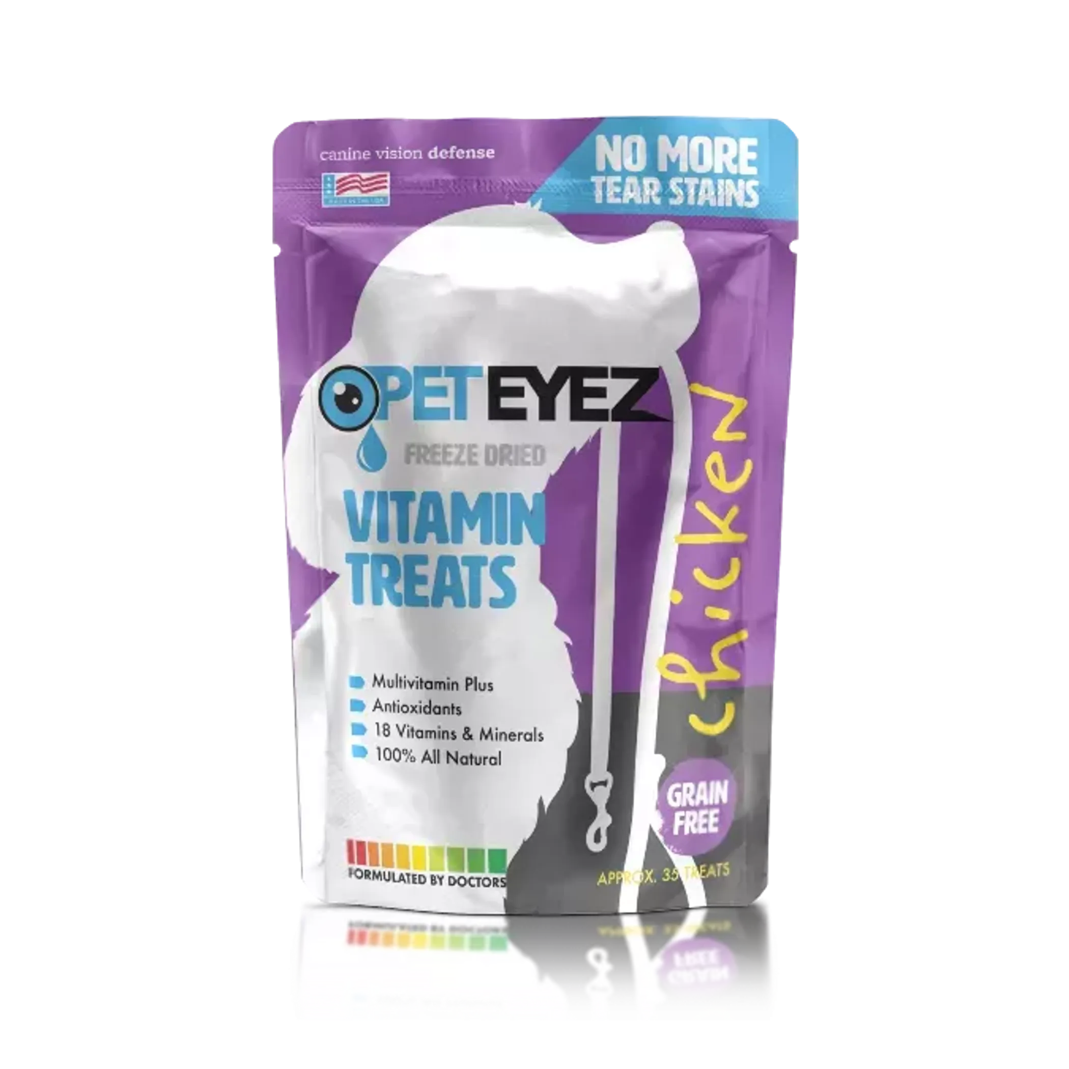 Pet Eyez Vitamin Treats - Chicken - Color: Purple | Size: 4 X 6 | Pack Of: 35