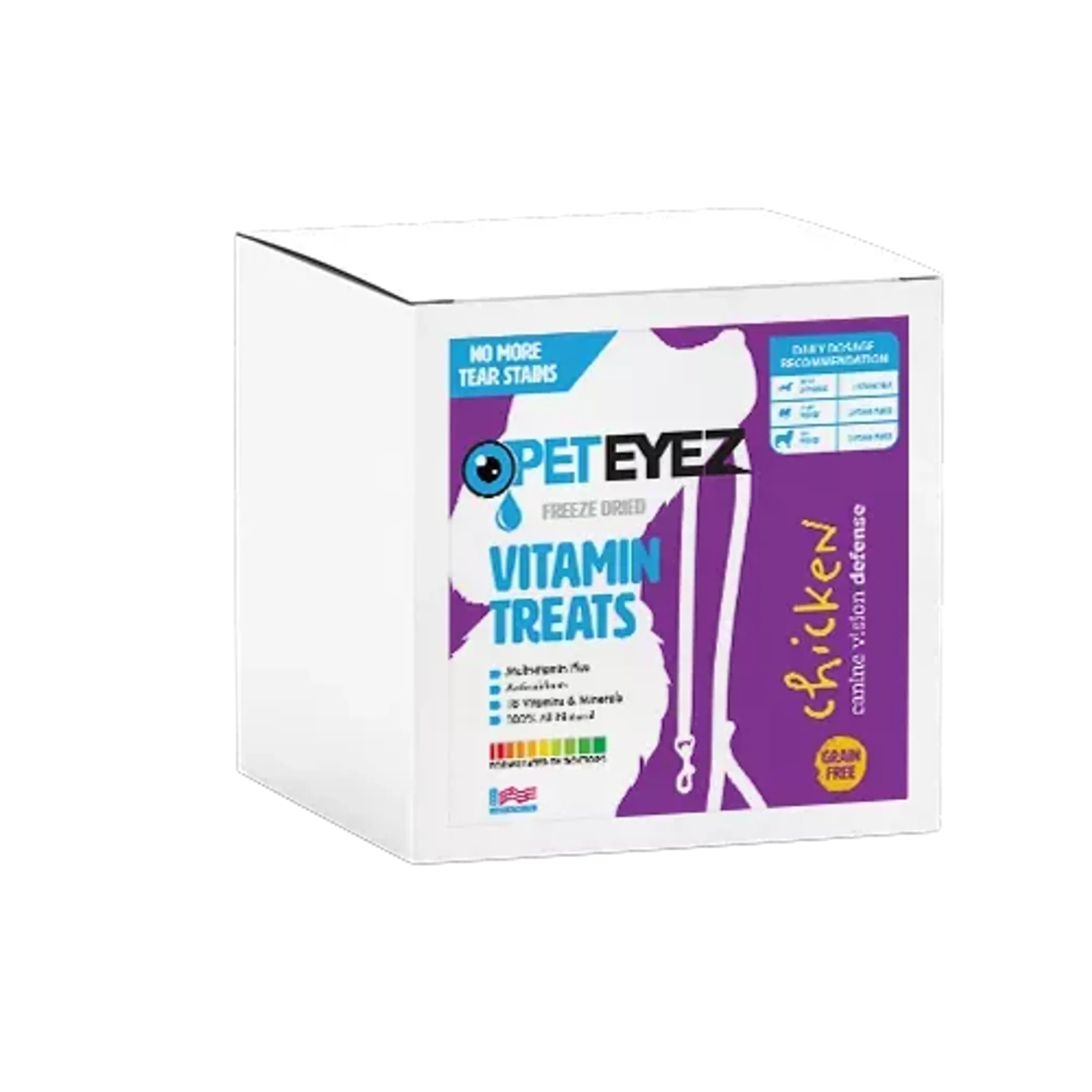 Pet Eyez Vitamin Treats - Chicken - Color: Purple | Size: 4 X 6 | Pack Of: 35