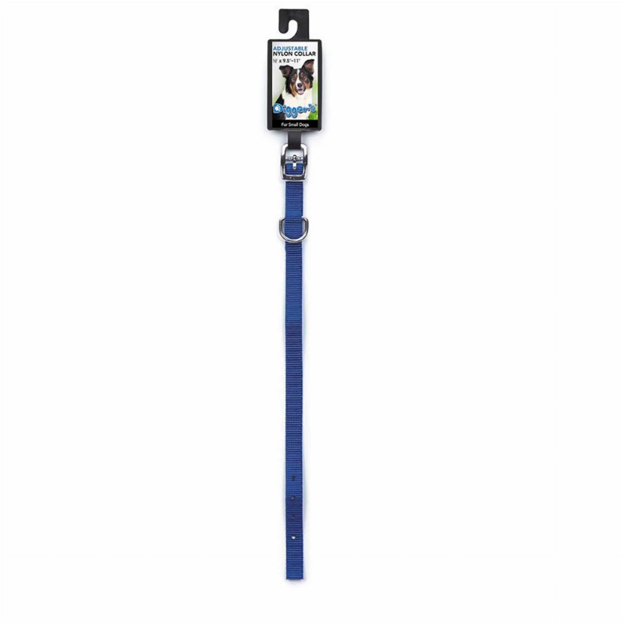 Diggers 1/2in Nylon Collar 16in Blue