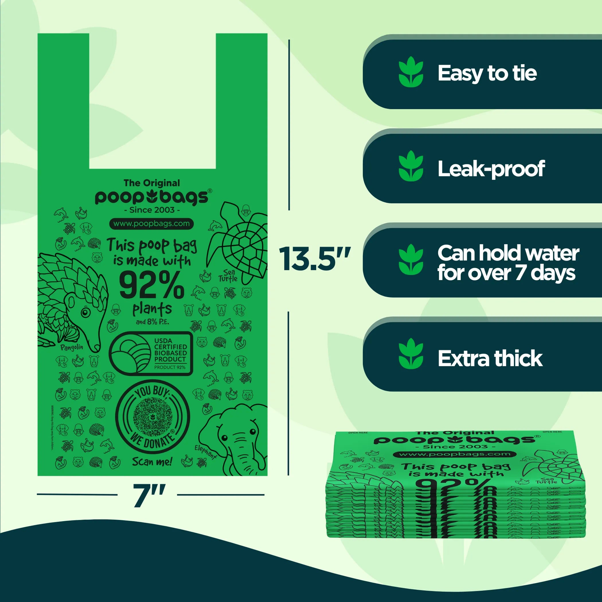 You Buy; We Donate Compostable Handle Tie