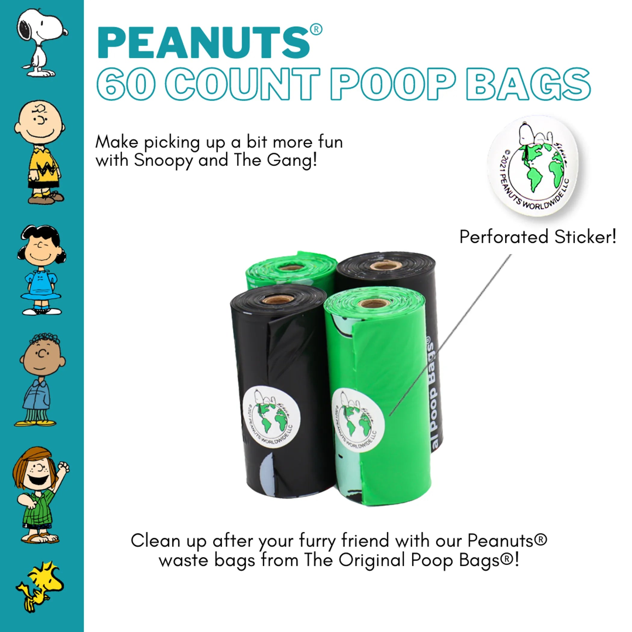 USDA Biobased Peanuts Leash Rolls (60 CT)