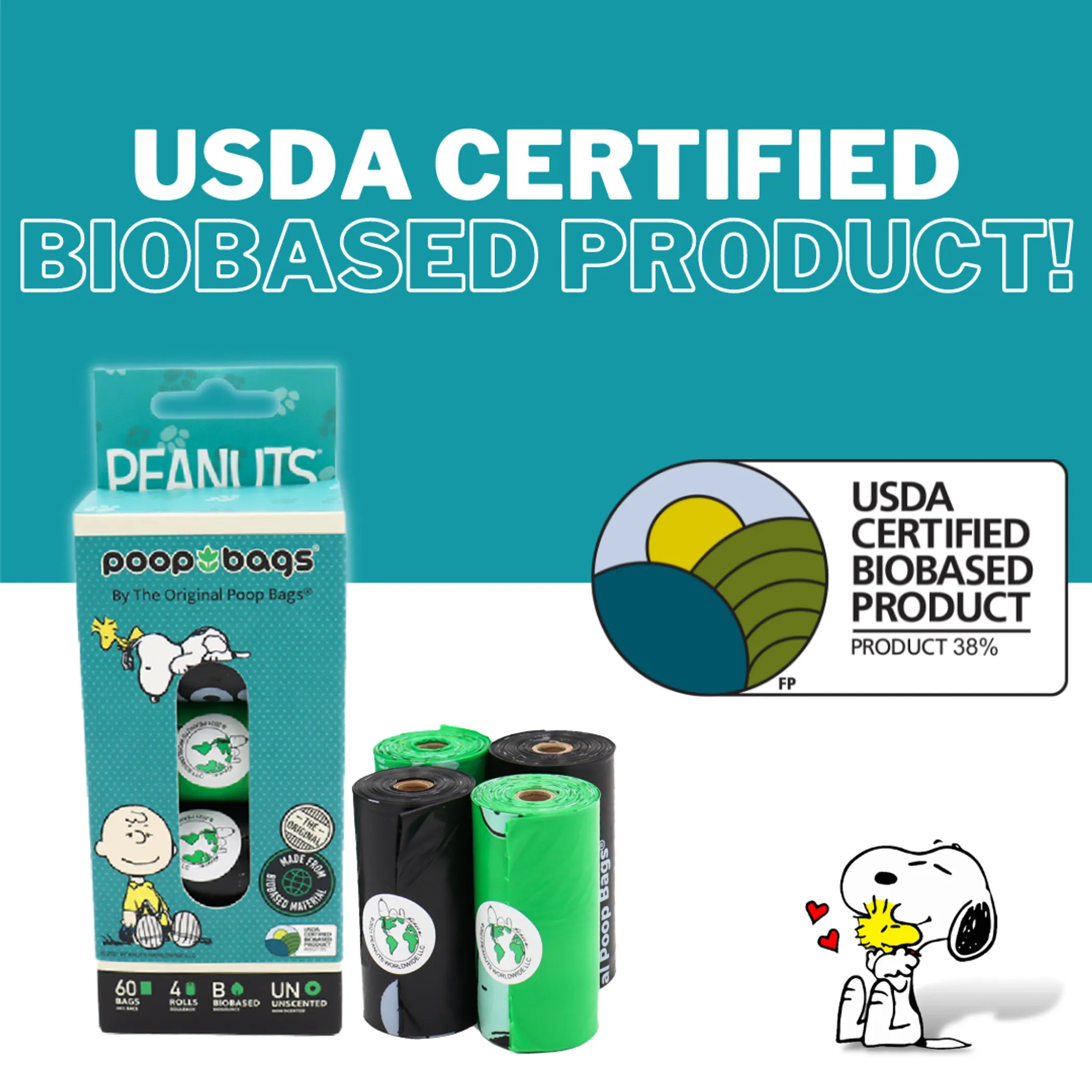 USDA Biobased Peanuts Leash Rolls (60 CT)