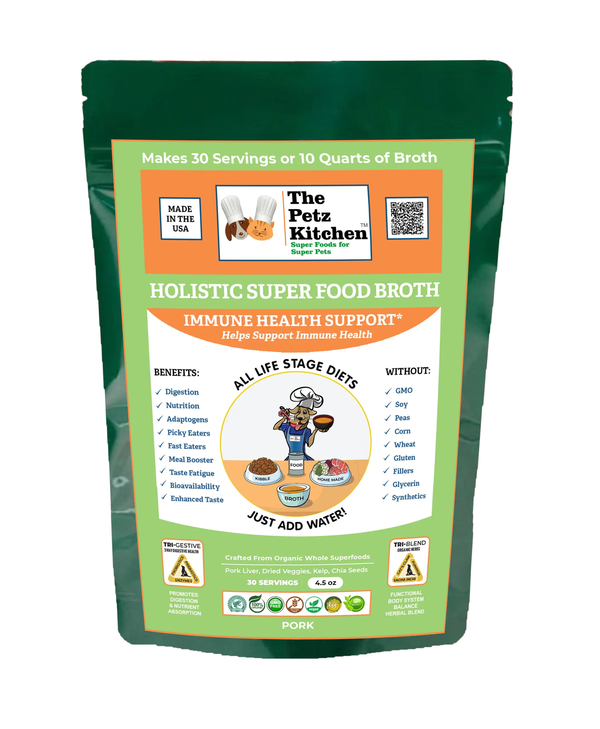 Super Food Immune Support* Base Broth - The Petz Kitchen Dogs & Cats