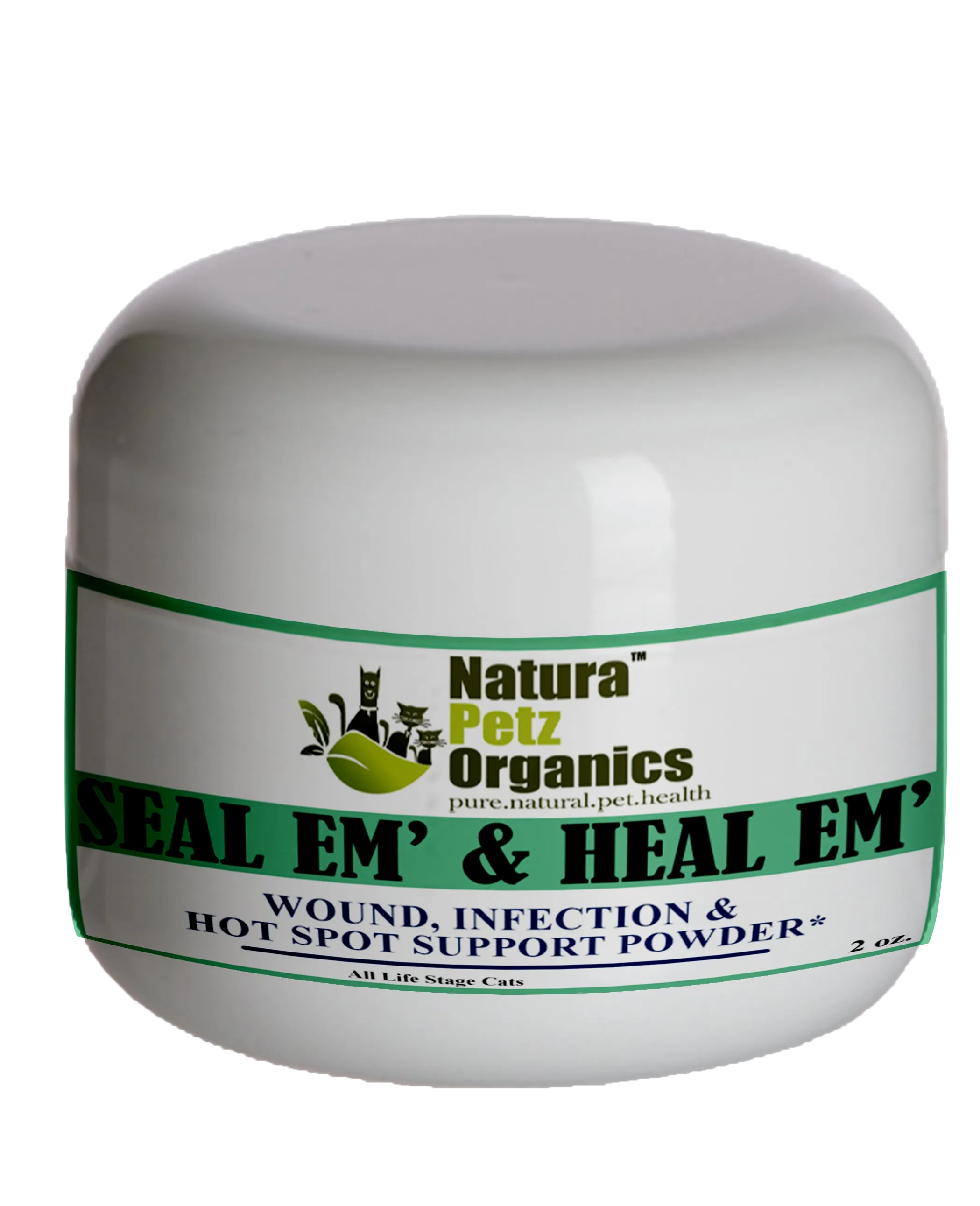 Seal Em And Heal Em Powder Dog, Cat & Small Animal*  Wound, Infection & Hot Spot Support*