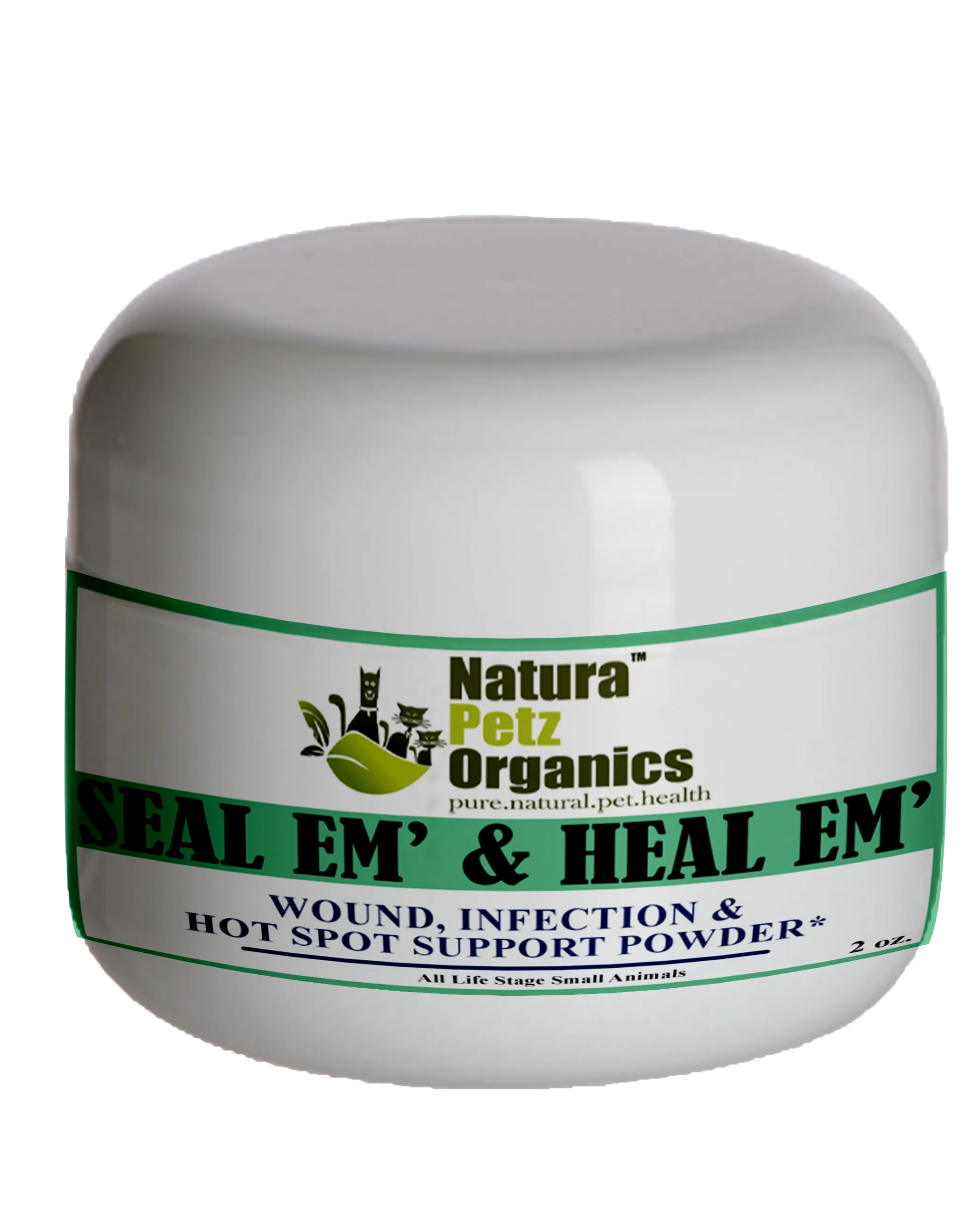 Seal Em And Heal Em Powder Dog, Cat & Small Animal*  Wound, Infection & Hot Spot Support*