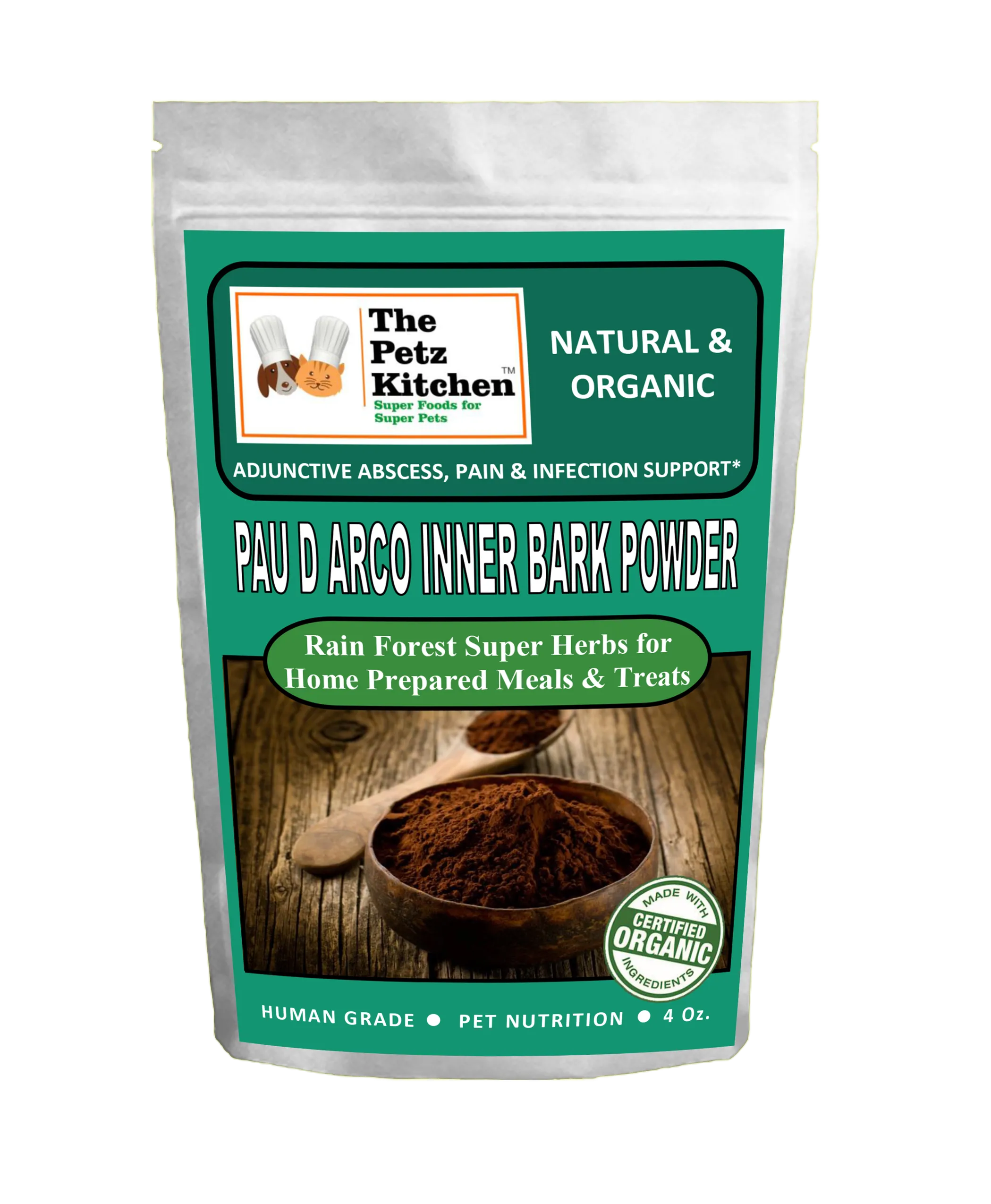 Pau D Arco Inner Bark - Adjunctive Abscess, Pain & Infection Support* The Petz Kitchen