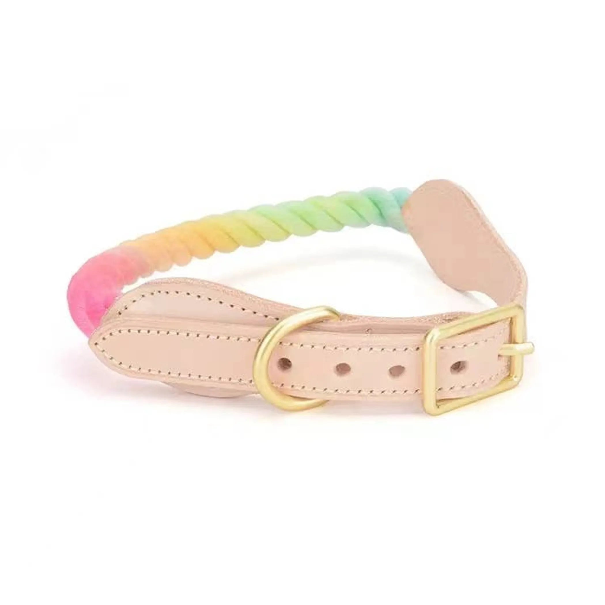 Luxe Royal Leather Rope Collar  - Size:   | Pack Of: 1