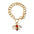 Rhinestone Bee Toggle Necklace