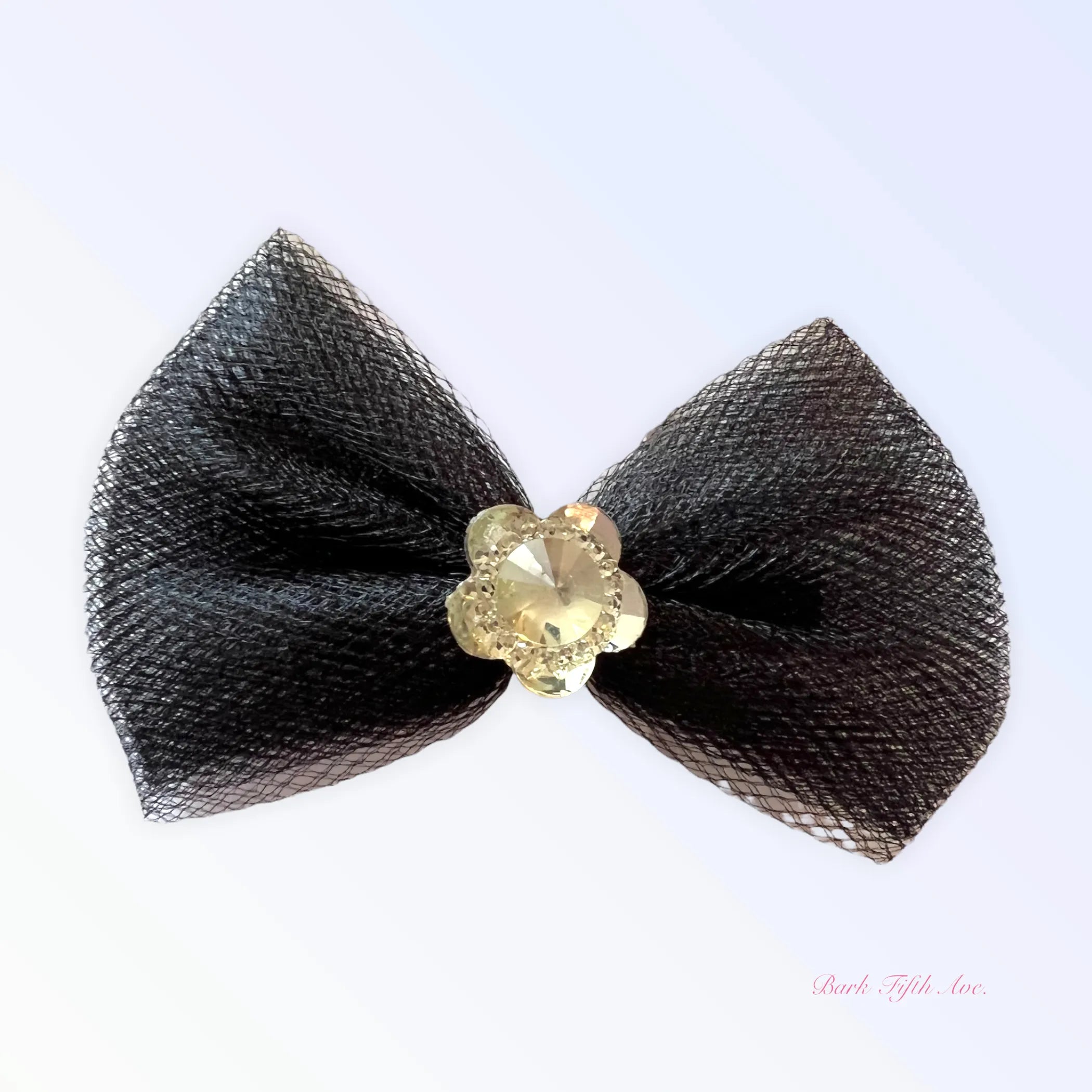 Tulle & Crystal Flower Barette