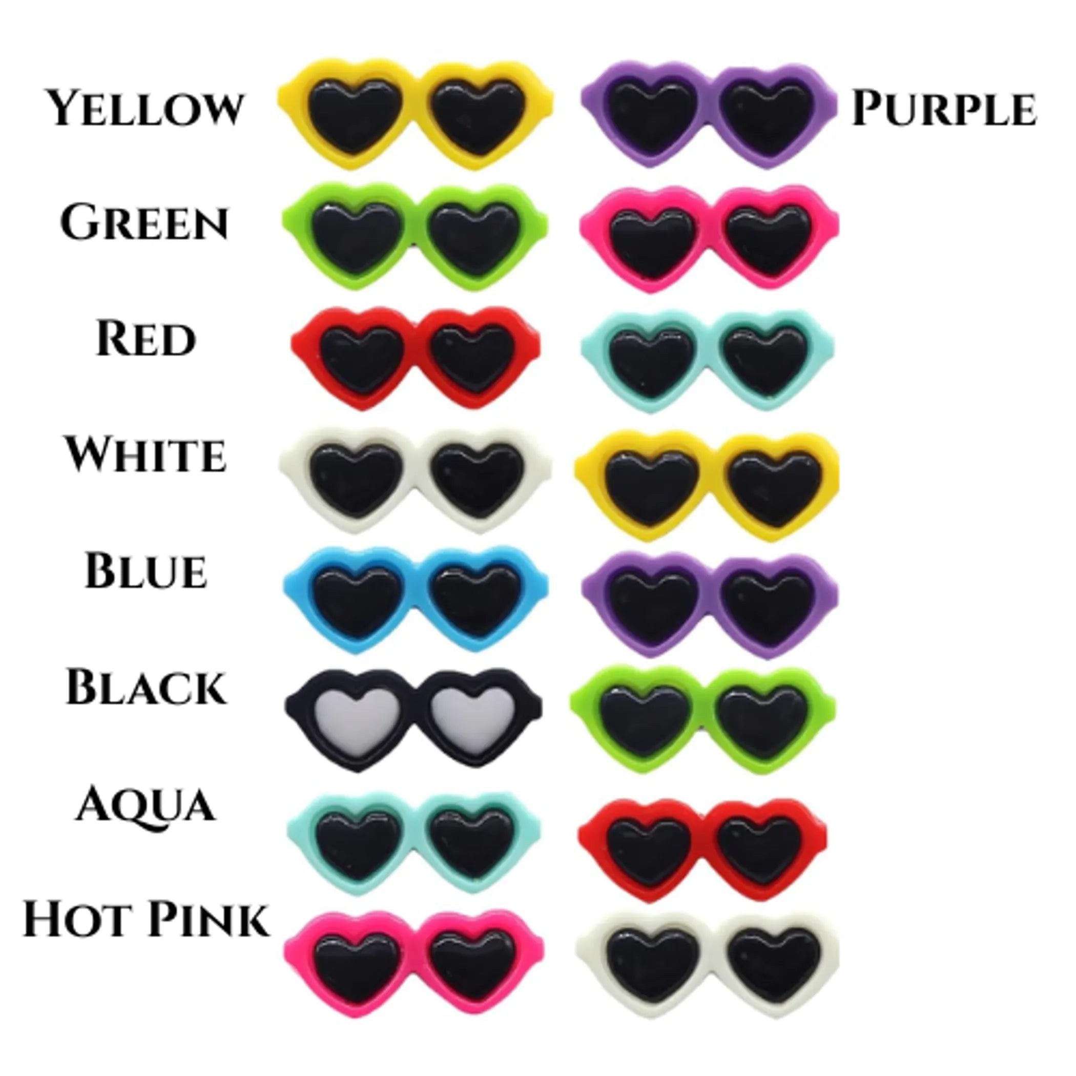 My Heart Shaped Sunnies- Dog Hair Clips