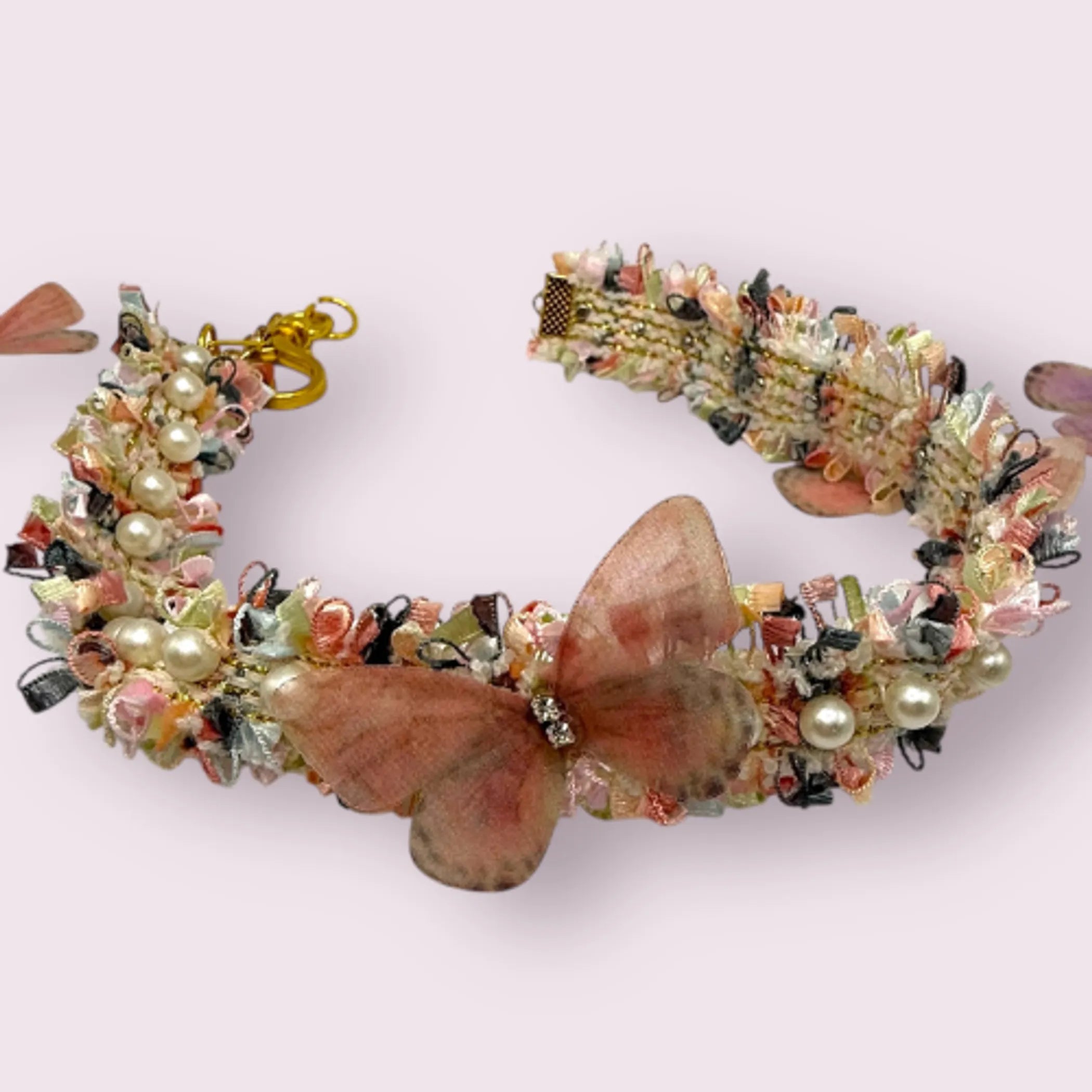 Mariposa Tweed Dog Necklaces