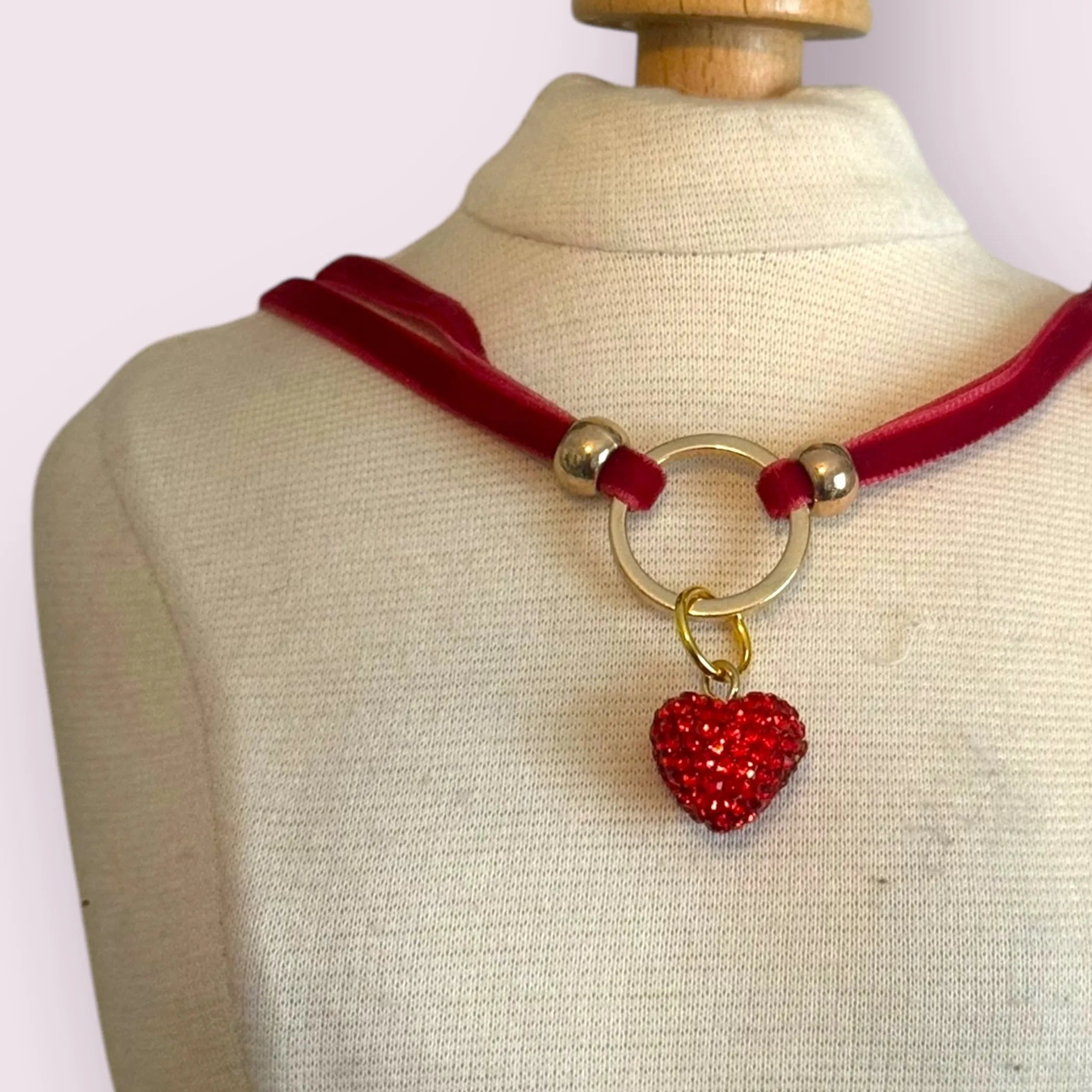 My Sweet Petite Luxury Velvet Rope Dog Collar Necklace