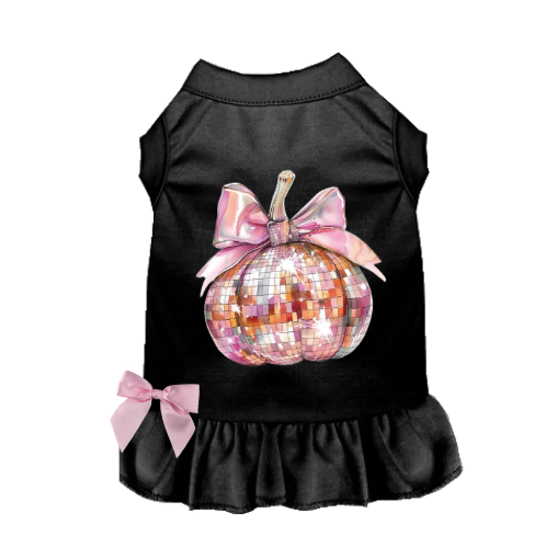 Pretty Pink Pumpkin Dog Dress