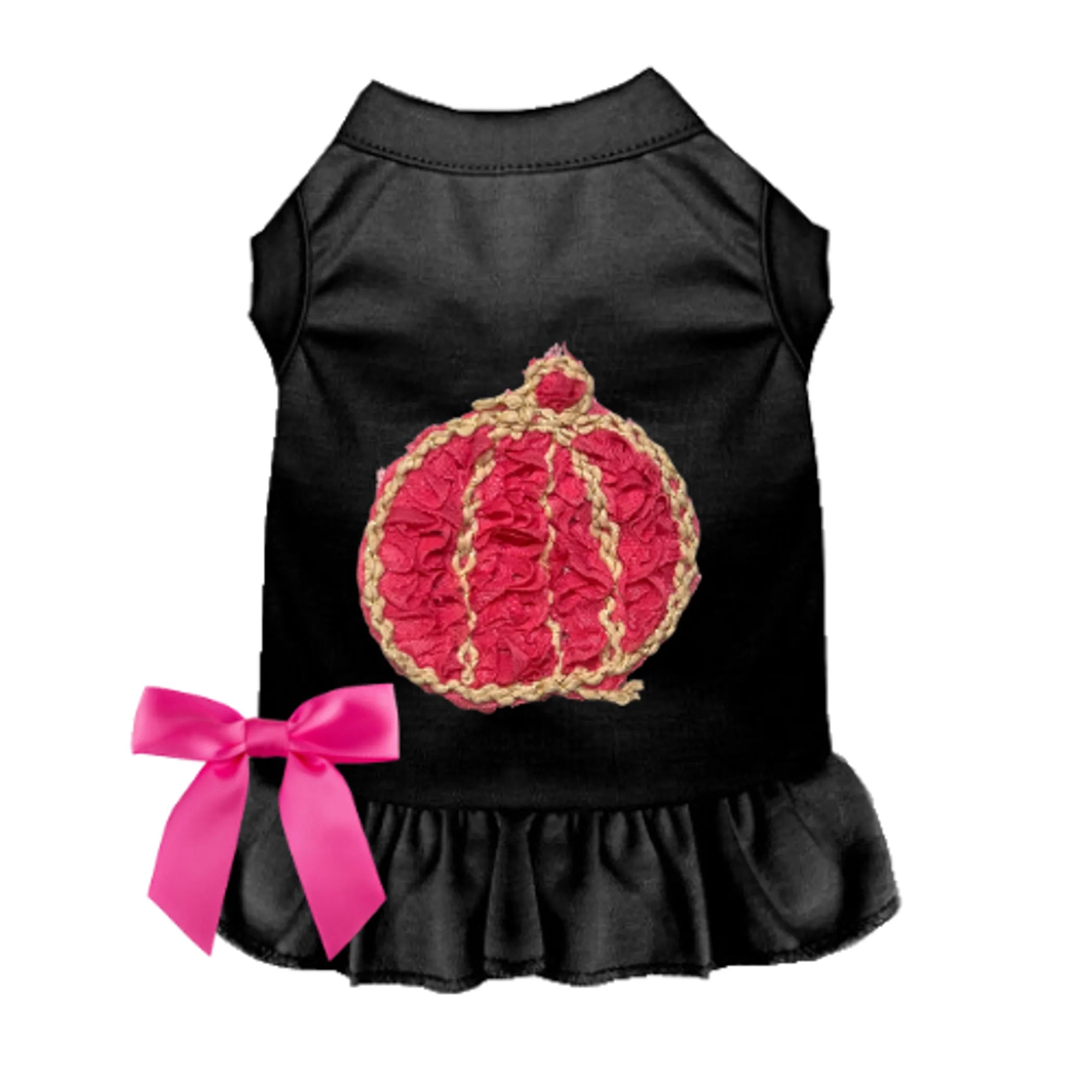 Chiffon Rose Halloween Pumpkin Dress