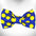 Polka Dot Dog - Neon Bow Tie