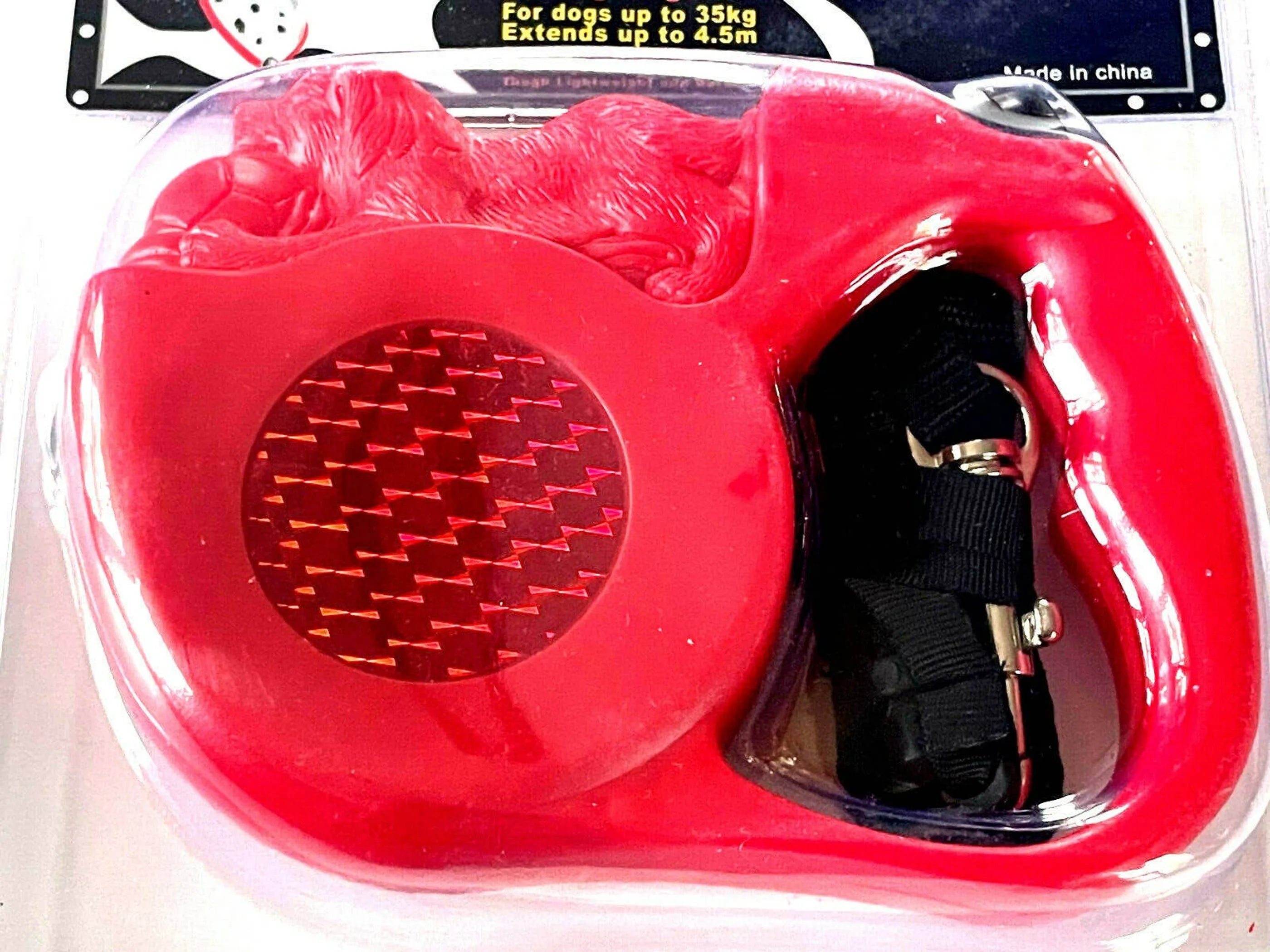 Reflective Retractable Pet Dog Leash Up to 4.5m Long 35kg 77lbs Krypton Beam