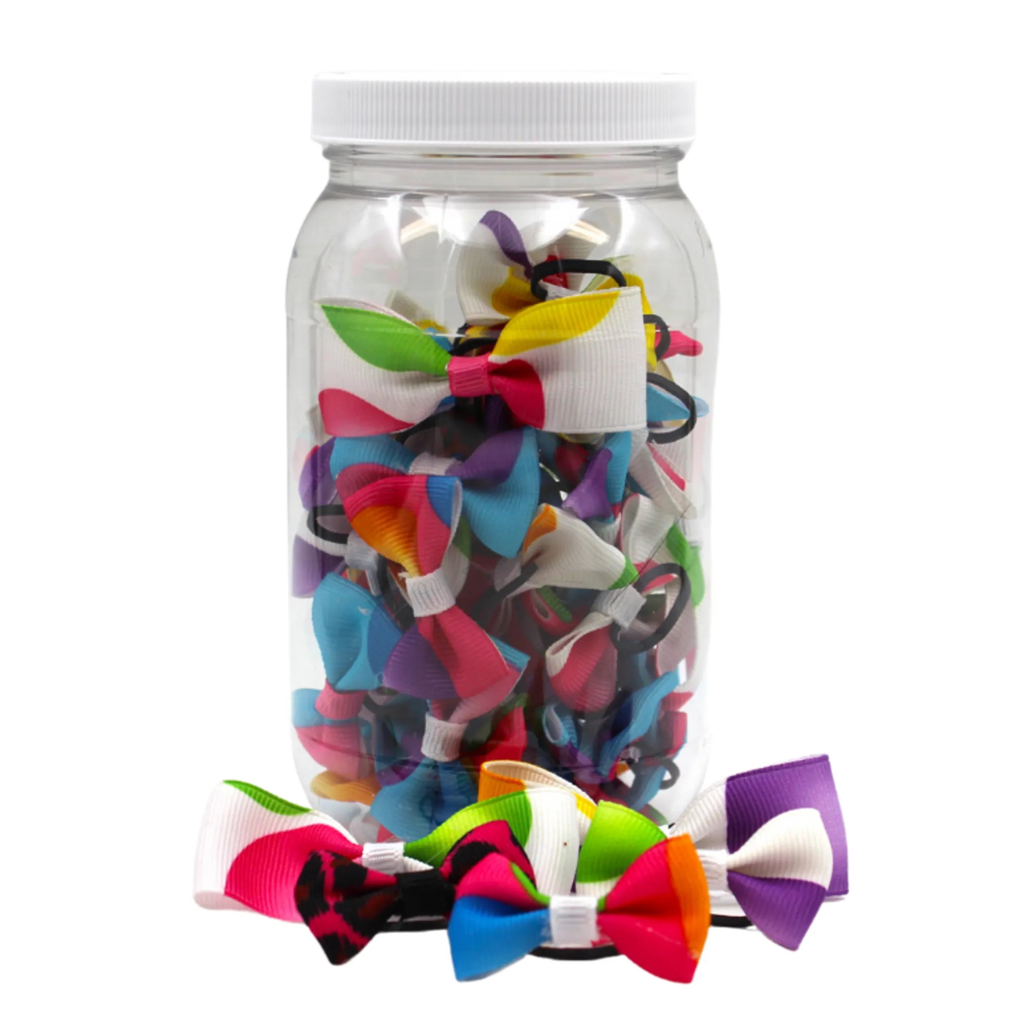 GD123 | 50-100 Balloon Groomers Dinky Dog/ Cat bows in jar|Pets Ribbons