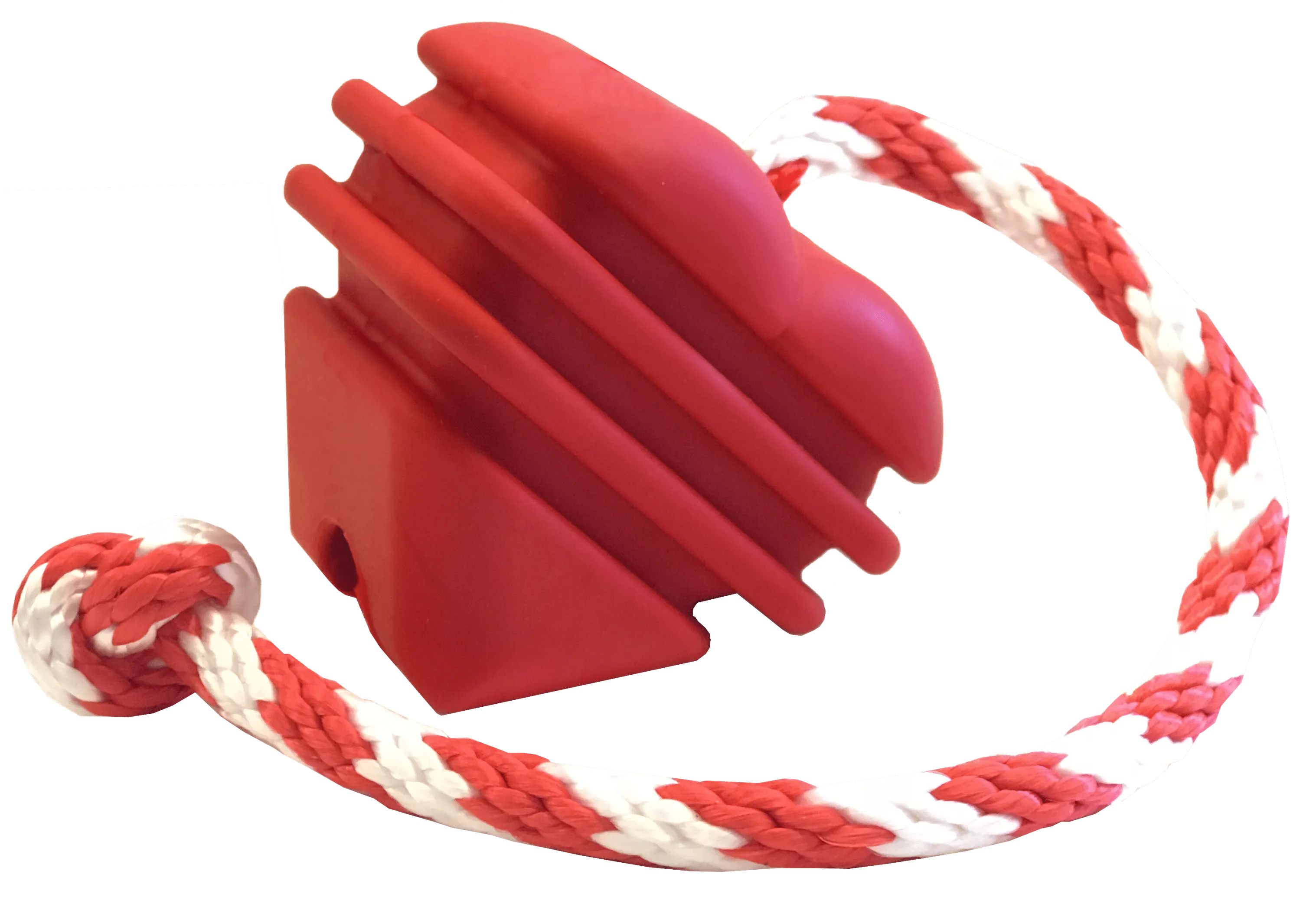 MKB Heart on a String Ultra-Durable Durable Rubber Chew Toy, Reward Toy, Tug Toy, and Retrieving Toy