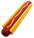 SP Hot Dog Ultra Durable Nylon Dog Chew Toy for Aggressive Chewers
