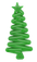 MKB Christmas Tree Ultra Durable Nylon Dog Chew Toy for Aggressive Chewers