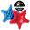 Starfish Ultra Durable Nylon Dog Chew Toy for Aggressive Chewers