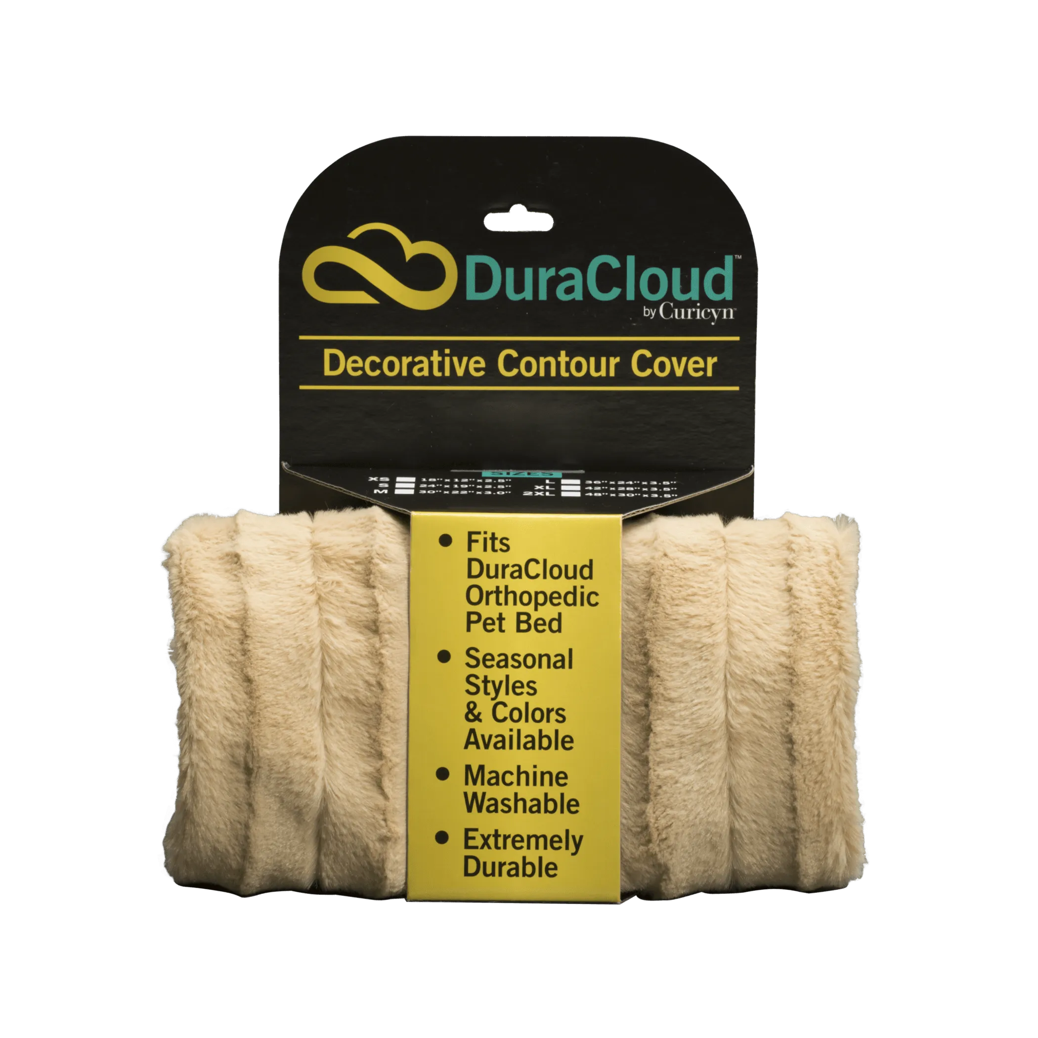 DuraCloud Orthopedic Pet Bed and Crate Pad Contour Cover